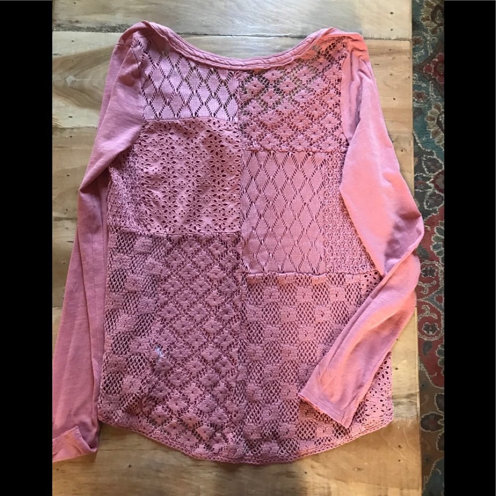 FREE PEOPLE | Patchwork Lace Blouse